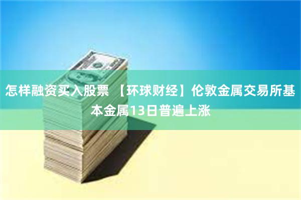 怎样融资买入股票 【环球财经】伦敦金属交易所基本金属13日普遍上涨